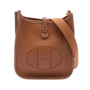 Pre-owned Leather shoulder-bags Hermès Vintage , Brown , Dames