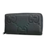 Pre-owned Leather wallets Gucci Vintage , Black , Dames