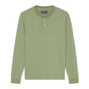 Henley met lange mouwen Marc O'Polo , Green , Heren