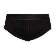 Ribbed Briefs Moschino , Black , Heren