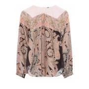 Blouse met print en pofmouwen Gustav , Multicolor , Dames