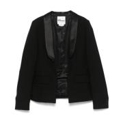 Zwarte Jassen met Unieke Stijl Noir Kei Ninomiya , Black , Dames