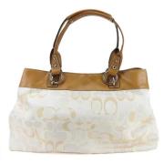 Pre-owned Canvas handbags Coach Pre-owned , Beige , Dames