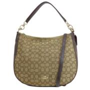 Pre-owned Canvas shoulder-bags Coach Pre-owned , Brown , Dames