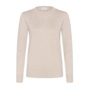 Grijze Morn Melange Cardigan Sweater Saint Tropez , Beige , Dames