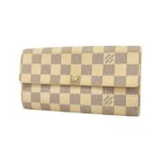 Pre-owned Fabric wallets Louis Vuitton Vintage , White , Dames