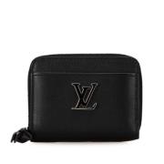 Pre-owned Leather wallets Louis Vuitton Vintage , Black , Dames