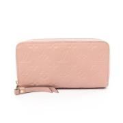 Pre-owned Leather wallets Louis Vuitton Vintage , Pink , Dames