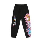 Grafische Print Katoenen Broek Elastisch Charles Design , Black , Here...