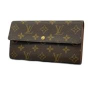 Pre-owned Fabric wallets Louis Vuitton Vintage , Brown , Dames