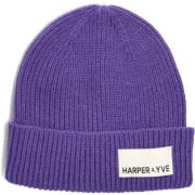 Paarse Beanie Hoed Upgrade Stijl Harper & Yve , Purple , Dames