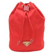 Pre-owned Nylon prada-bags Prada Vintage , Red , Dames