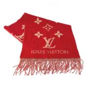 Pre-owned Fabric scarves Louis Vuitton Vintage , Red , Dames