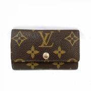 Pre-owned Canvas key-holders Louis Vuitton Vintage , Brown , Dames