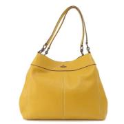 Pre-owned Leather shoulder-bags Coach Pre-owned , Yellow , Dames