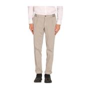 Grijze Chino Jogger Broek Regular Fit Mason's , Gray , Heren