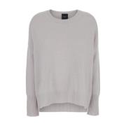 Kasjmier Crewneck Sweater Grijs Plain Units , Gray , Dames