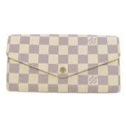 Pre-owned Canvas wallets Louis Vuitton Vintage , Beige , Dames