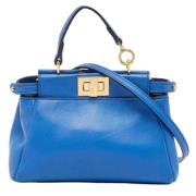 Pre-owned Leather fendi-bags Fendi Vintage , Blue , Dames