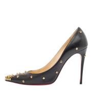 Pre-owned Leather heels Christian Louboutin Pre-owned , Black , Dames