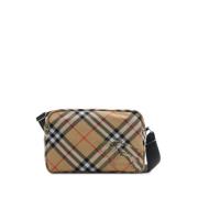 Vintage Check Crossbody Tas Burberry , Beige , Heren