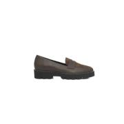 Zilveren Detail Rubberen Zool Loafers Cerruti 1881 , Brown , Dames