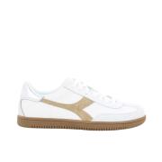 Beige Metalen Trainer Schoenen Diadora , White , Dames