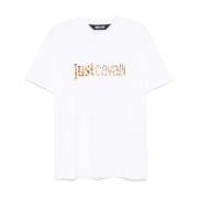 Wit T-shirt voor mannen Aw24 Just Cavalli , White , Heren