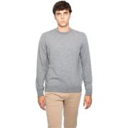 Grijze Wol Crewneck Sweatshirt Alpha Studio , Gray , Heren