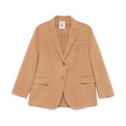 Kameelbruine wollen blazer Semicouture , Beige , Dames