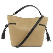 Pre-owned Leather shoulder-bags Coach Pre-owned , Beige , Dames