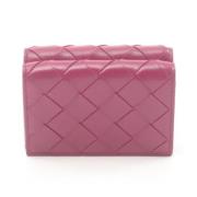 Pre-owned Leather wallets Bottega Veneta Vintage , Purple , Dames