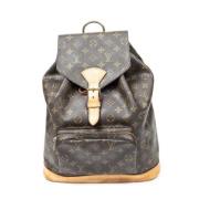 Pre-owned Canvas backpacks Louis Vuitton Vintage , Brown , Dames