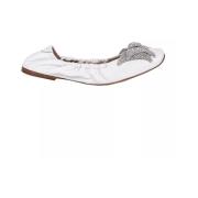 Witte balletflats Casadei , White , Dames