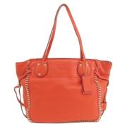 Pre-owned Leather shoulder-bags Coach Pre-owned , Orange , Dames