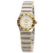 Pre-owned Yellow Gold watches Omega Vintage , White , Dames