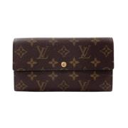 Pre-owned Canvas wallets Louis Vuitton Vintage , Brown , Dames