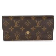 Pre-owned Coated canvas wallets Louis Vuitton Vintage , Brown , Dames