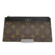 Pre-owned Plastic wallets Louis Vuitton Vintage , Brown , Dames