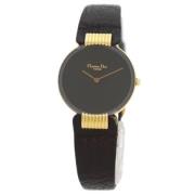 Pre-owned Metal watches Dior Vintage , Black , Dames