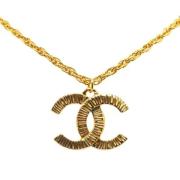 Pre-owned Fabric chanel-jewelry Chanel Vintage , Yellow , Dames