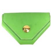 Pre-owned Leather wallets Hermès Vintage , Green , Unisex