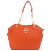 Pre-owned Plastic shoulder-bags Michael Kors Pre-owned , Orange , Dame...