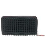 Pre-owned Leather wallets Christian Louboutin Pre-owned , Black , Dame...