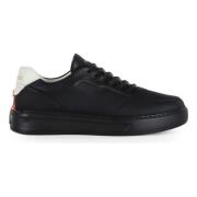 Leren Sneakers met Logoprint Barracuda , Black , Heren