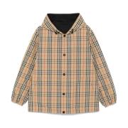 Beige Licht jack met Vintage Check Burberry , Beige , Heren