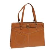 Pre-owned Leather totes Dior Vintage , Brown , Dames