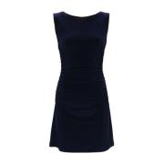 Navy Blue Bodycon Jurk Gerimpelde Details Norma Kamali , Blue , Dames