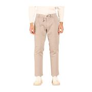 Grijze Chino Jogger Broek Regular Fit Mason's , Gray , Heren