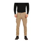 Fluwelen cargobroek extra slim fit Mason's , Beige , Heren